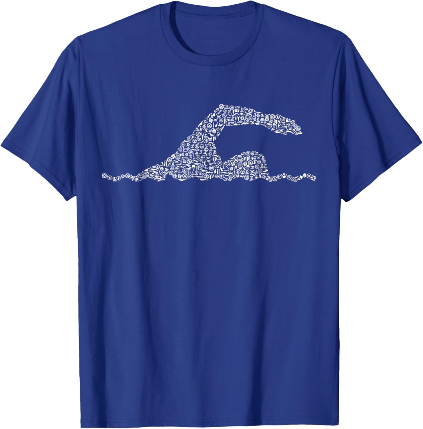 Silhouette Icon Swimmer Gear | Swimming T-Shirt - T-Shirt | Royal