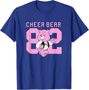 Care Bears 82 Cheer Bear College Sports Jersey Style T-Shirt - T-Shirt | Royal