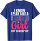 Funny Soccer Art Girls Soccer Player Soccer Lover T-Shirt - T-Shirt | Royal