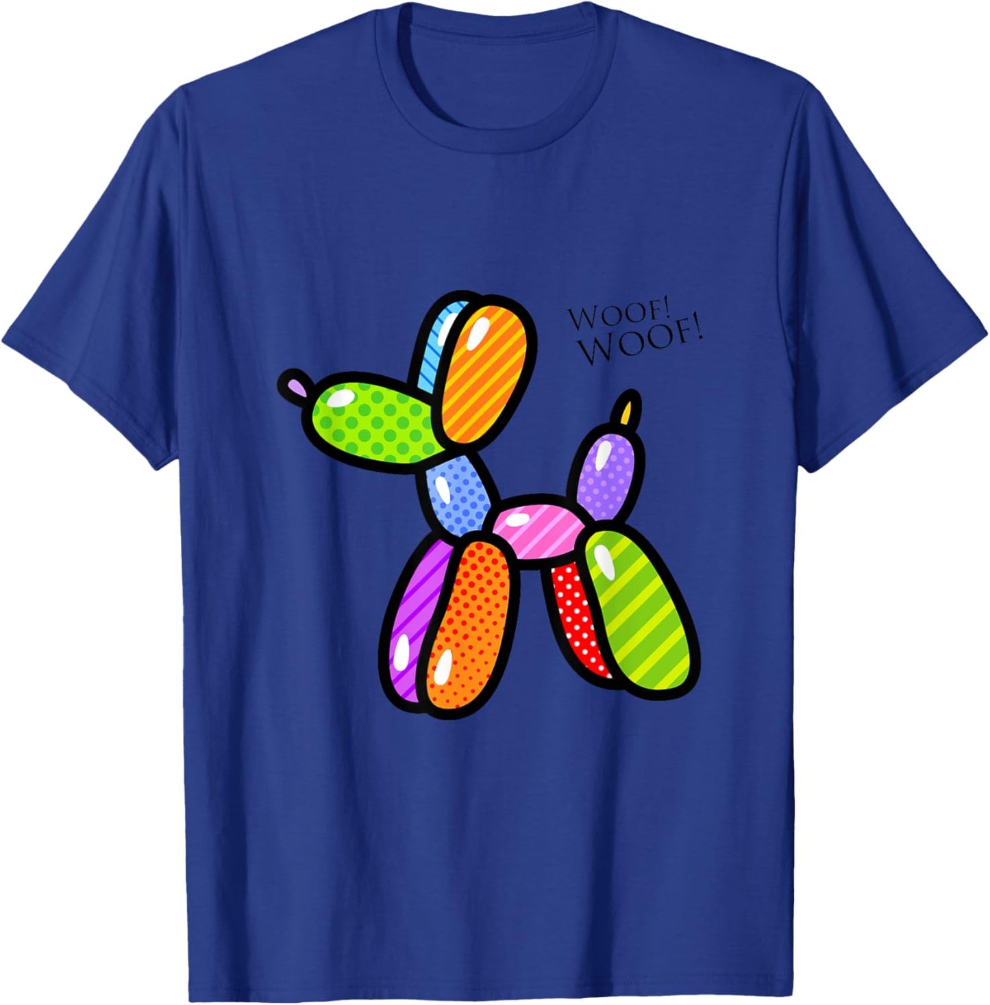 Poodle Dog Balloon Animal Illustration Graphic Designs T-Shirt - T-Shirt | Royal
