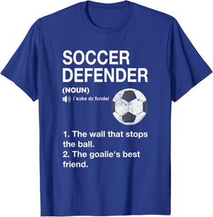 Soccer Defender Definition Soccer Player Football T-Shirt - T-Shirt | Royal