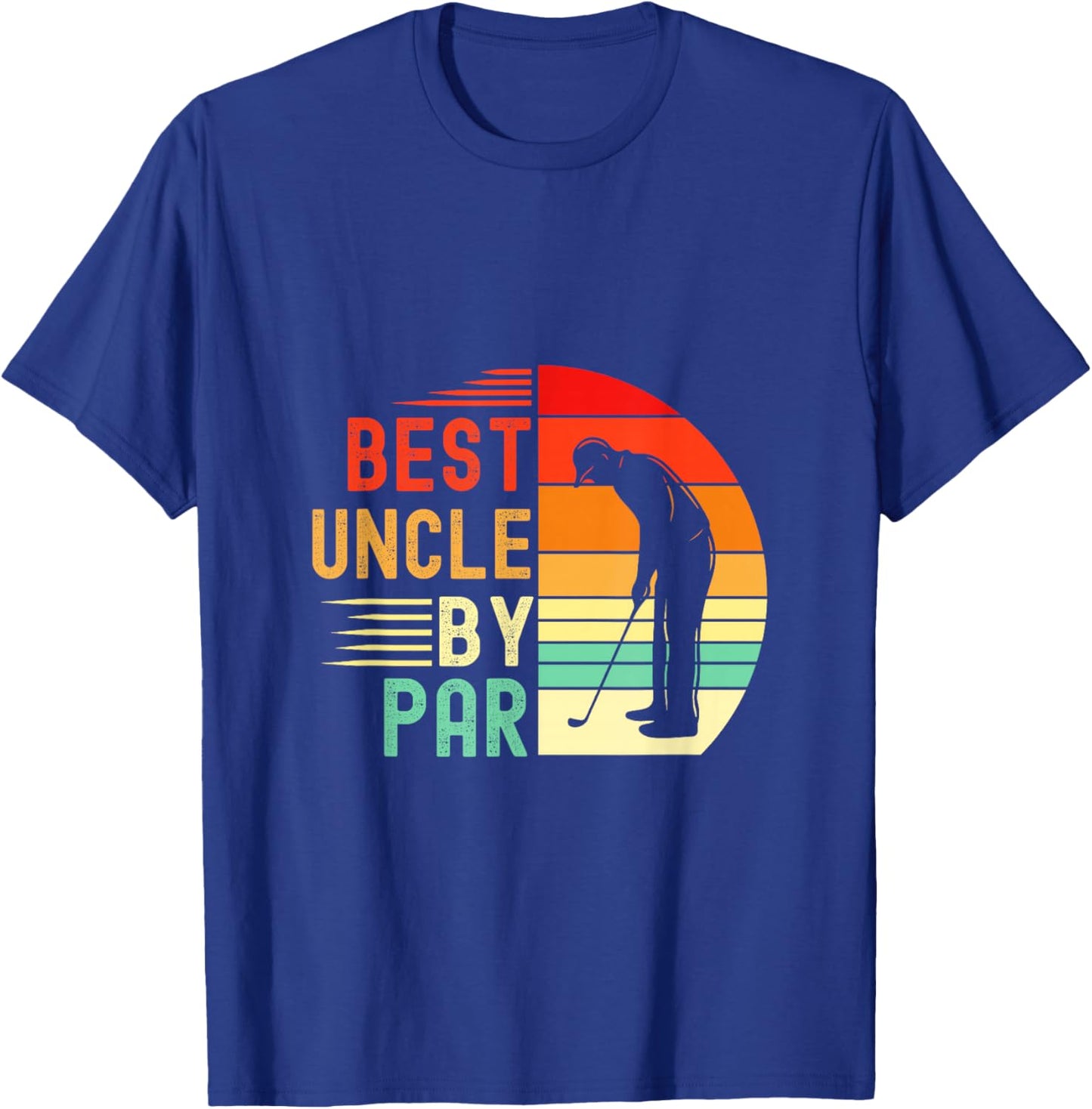 Best Uncle By Par Golfing Uncle Golf T-Shirt - T-Shirt | Royal