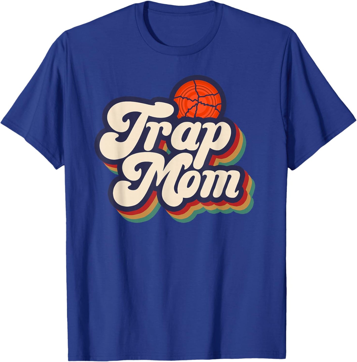 Trap Mom Retro Trap Shooting Mom Trap Shooting Mama T-Shirt - T-Shirt | Royal