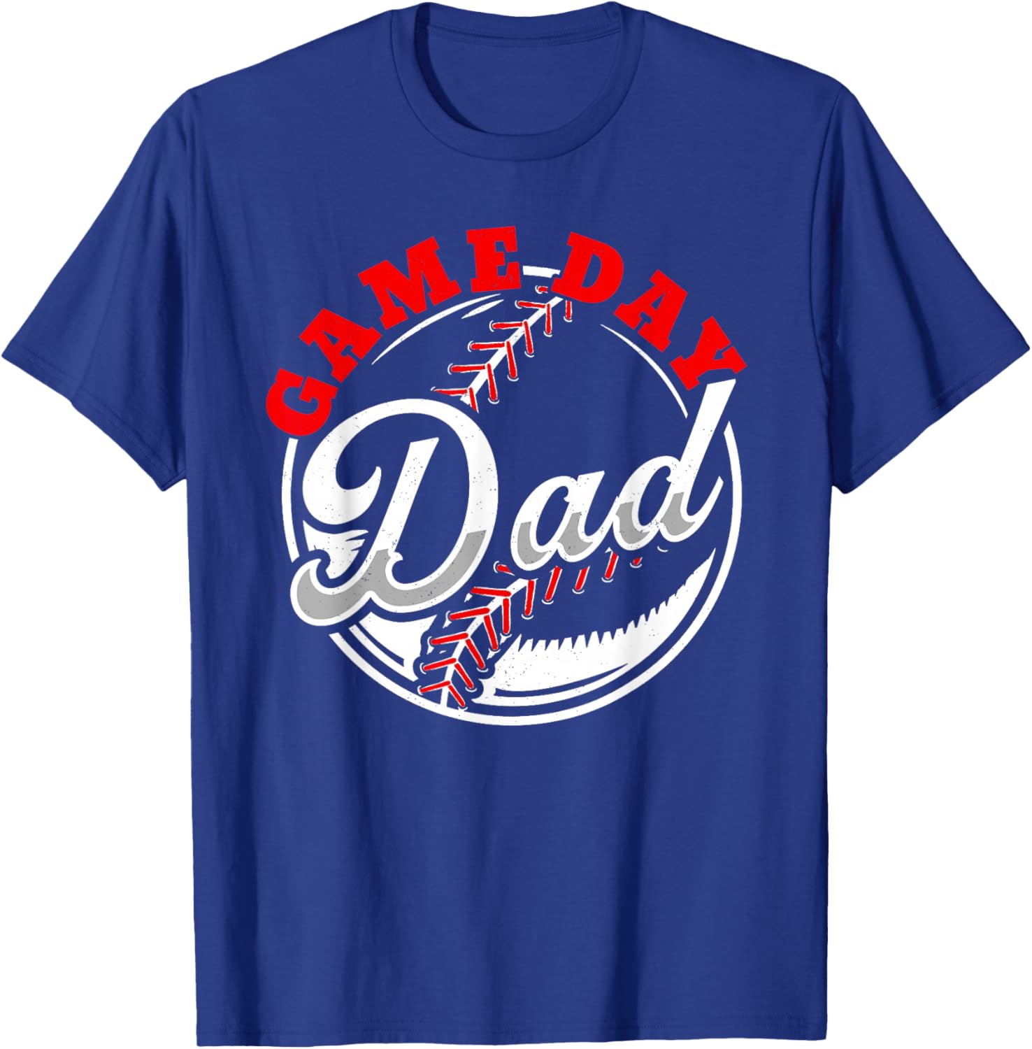 Game Day Dad Proud Baseball Parent Summer Sports League Women T-Shirt - T-Shirt | Royal