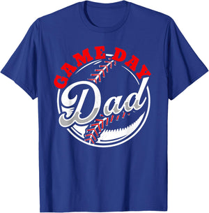 Game Day Dad Proud Baseball Parent Summer Sports League Women T-Shirt - T-Shirt | Royal