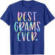 Best Grams Ever Gifts Grandma Mother's Day Tie Dye T-Shirt - T-Shirt | Royal