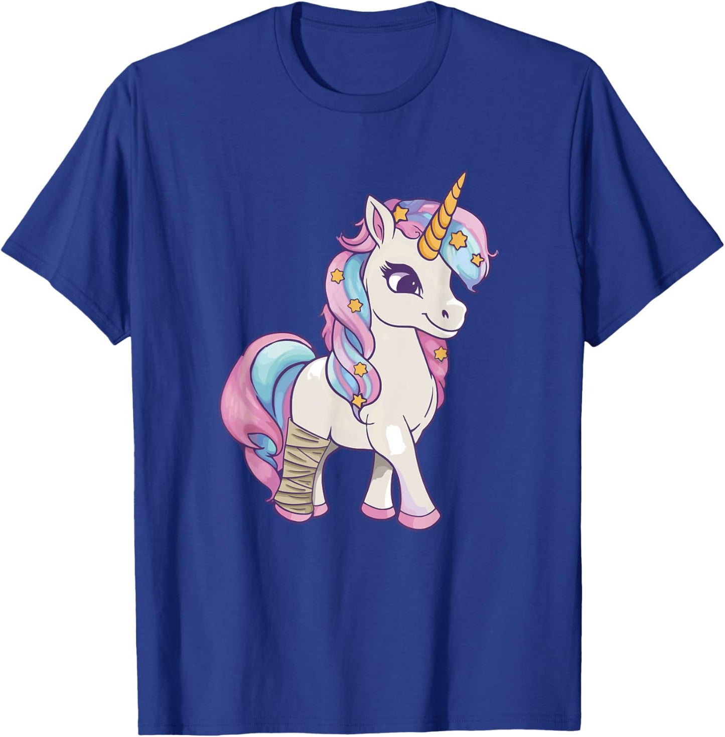 Unicorn With Broken Leg - Broken Leg Injury T-Shirt - T-Shirt | Royal