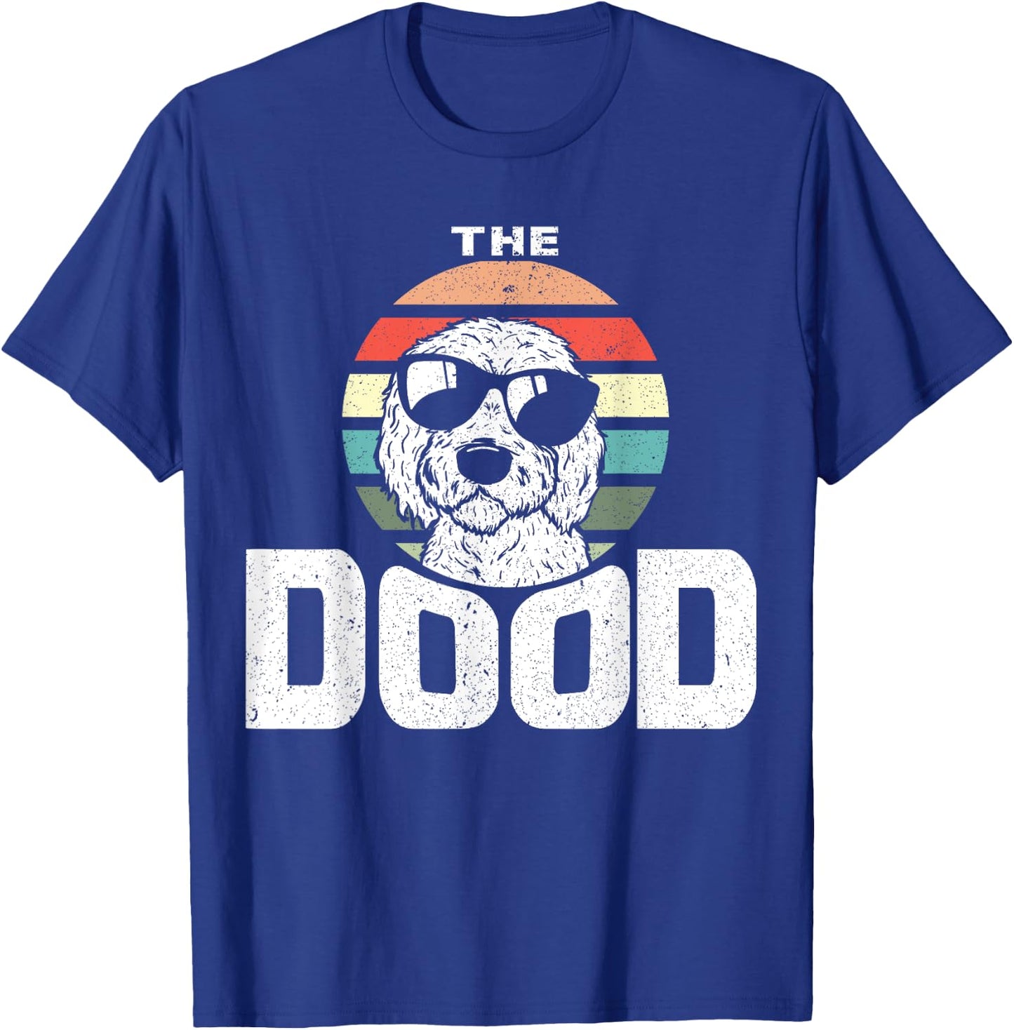 Retro The Dood Funny Goldendoodle Dog Lover Gift Her Men Women Girls Kids T-Shirt - T-Shirt | Royal