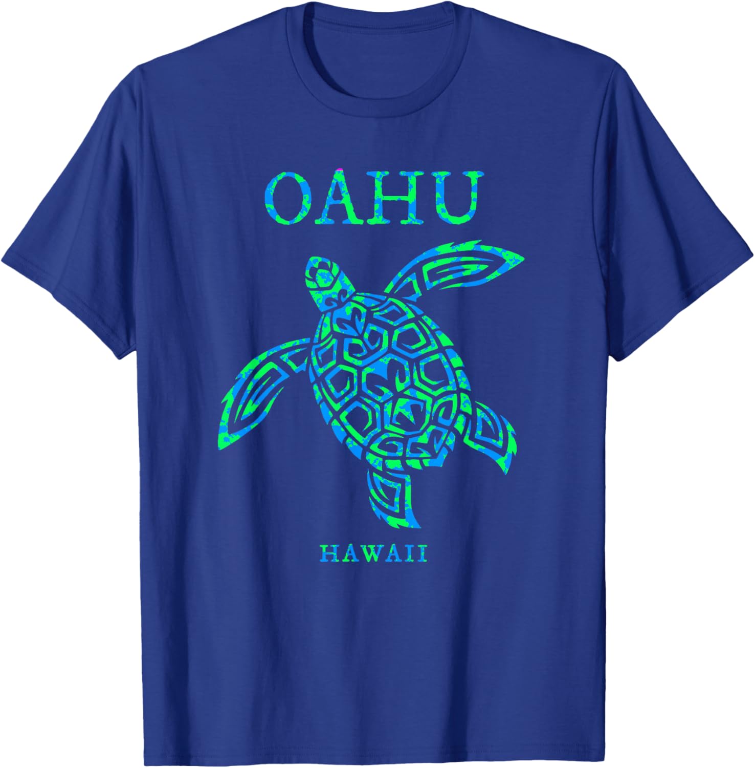 Oahu Hawaii Sea Turtle Vacation Souvenir Boys Girls Toddler T-Shirt - T-Shirt | Royal