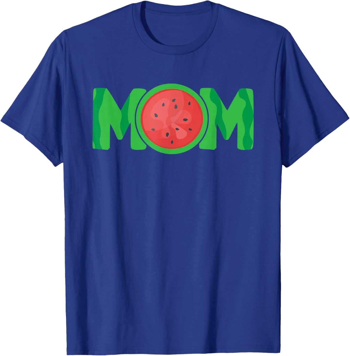 Mom Watermelon Tropical Summer Fruit Mother T-Shirt - T-Shirt | Royal