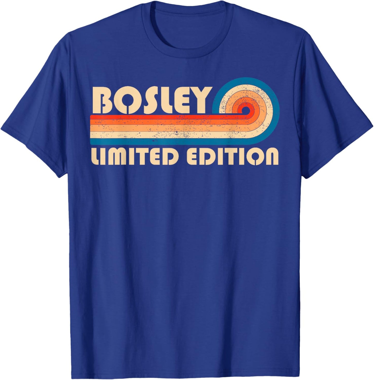 BOSLEY Surname Retro Vintage 80s 90s Birthday Reunion T-Shirt - T-Shirt | Royal