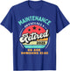 Funny Maintenance Retirement 2025 Retired Building Worker T-Shirt - T-Shirt | Royal