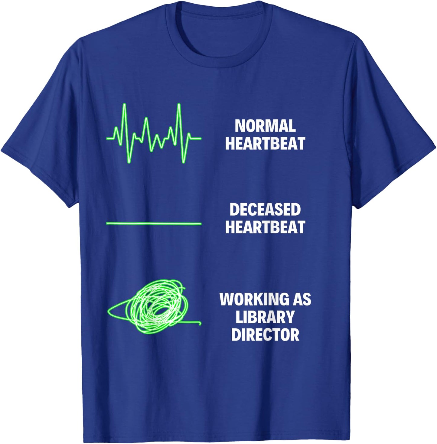 Library Director Reader Lover Book Lover Library Worker T-Shirt - T-Shirt | Royal