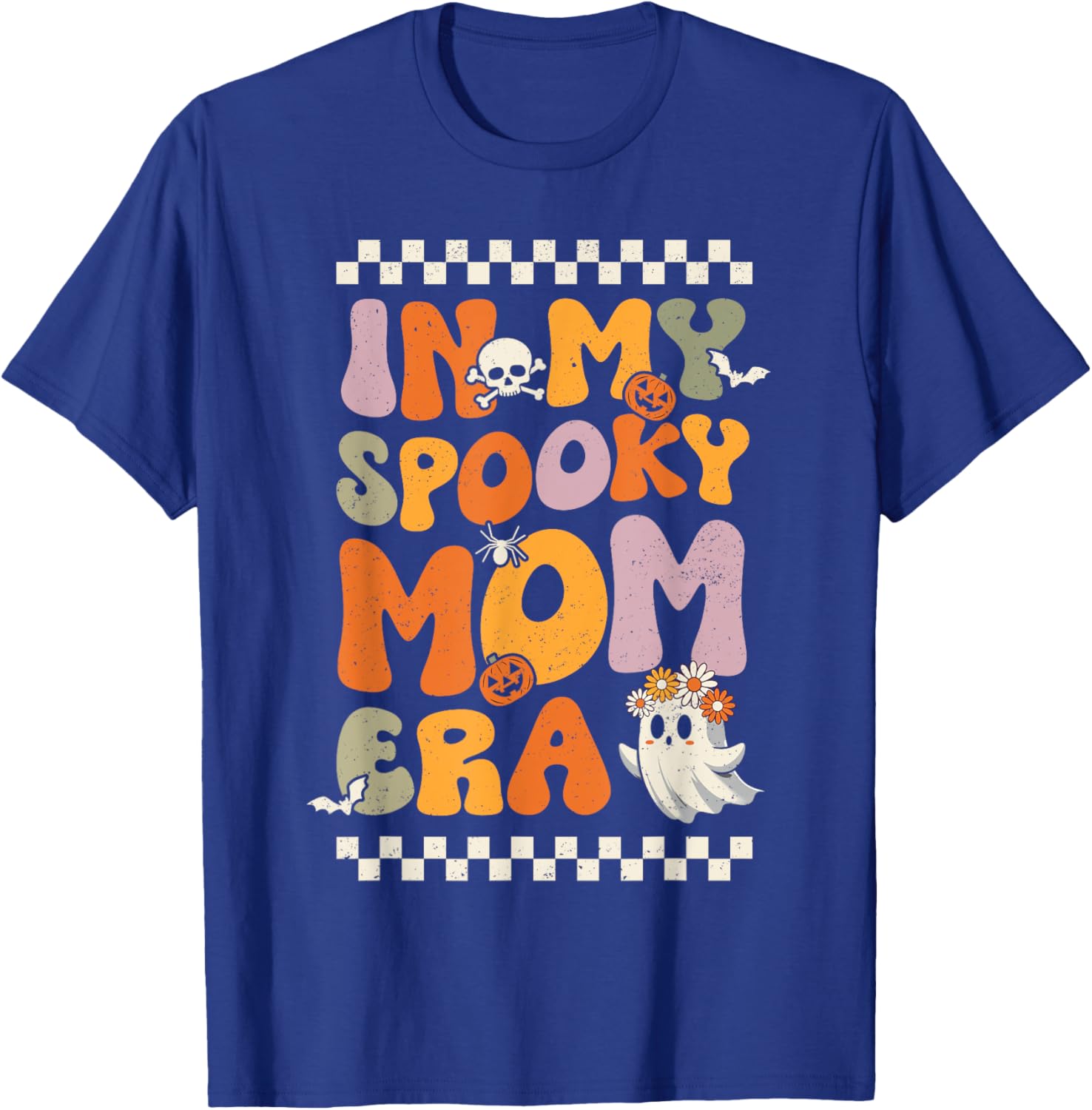 In My Spooky Mom Era Funny Ghost Halloween Mother's Day T-Shirt - T-Shirt | Royal