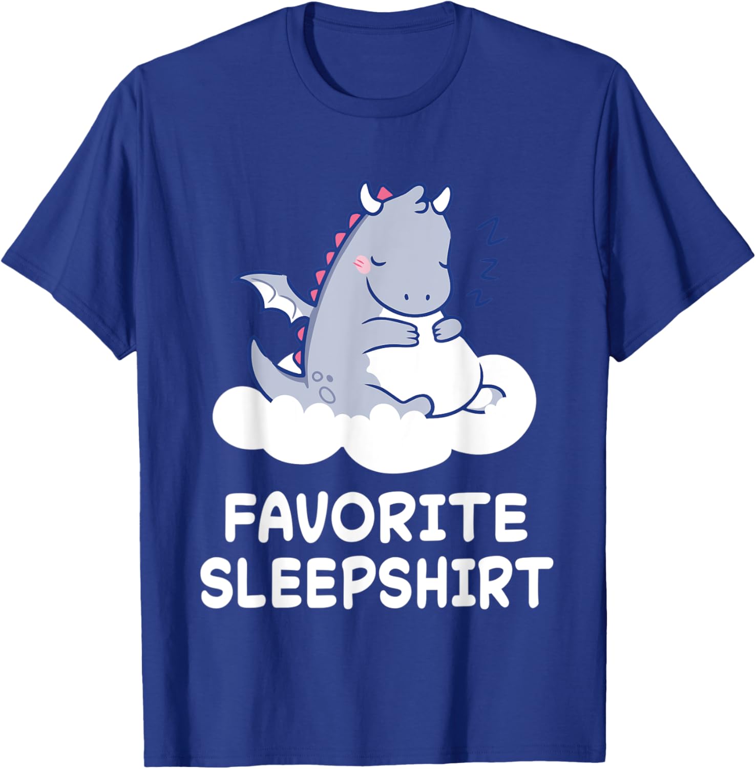 Dragon Dragons Nap Sleeping Sleep Pajama Pajamas Nightgown T-Shirt - T-Shirt | Royal