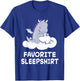 Dragon Dragons Nap Sleeping Sleep Pajama Pajamas Nightgown T-Shirt - T-Shirt | Royal