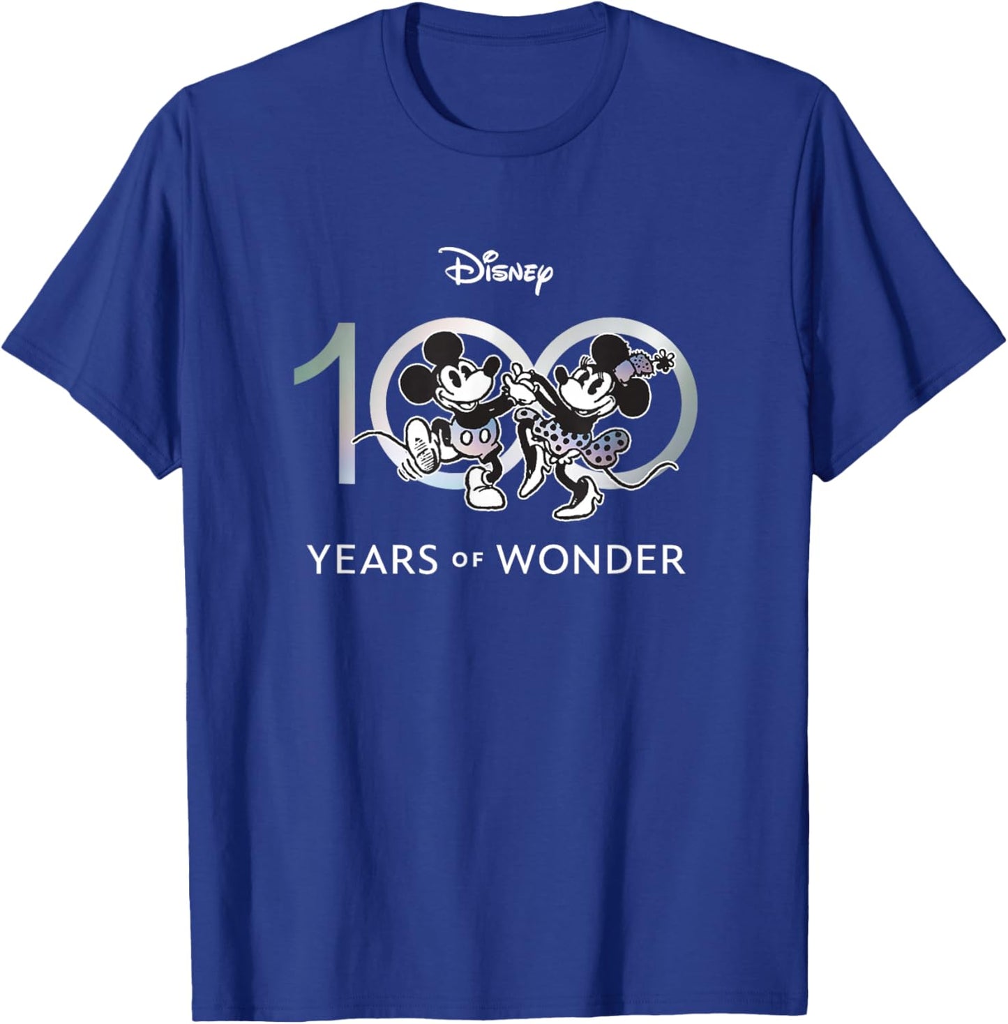 Disney 100 Years of Wonder Mickey & Minnie Dancing Retro T-Shirt - T-Shirt | Royal