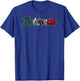 Trokiando Typography Art with Mexican Flag T-Shirt - T-Shirt | Royal