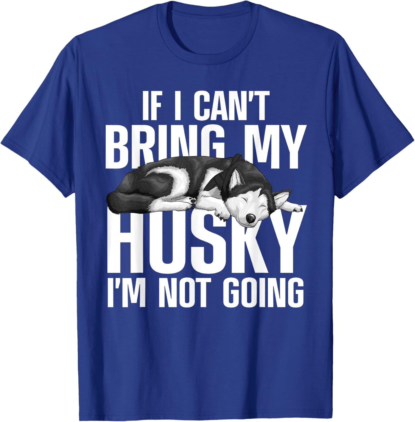 Husky Design Women Siberian Husky Dog Husky Lover T-Shirt - T-Shirt | Royal