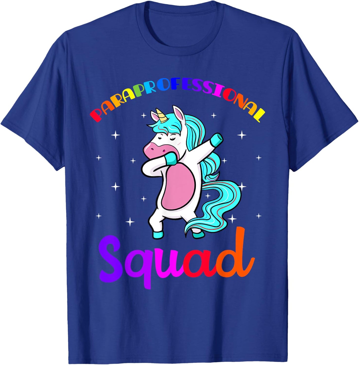 Paraprofessional Squad Paraeducator Para-pro Teacher's Aide Women Girls Kids T-Shirt - T-Shirt | Royal