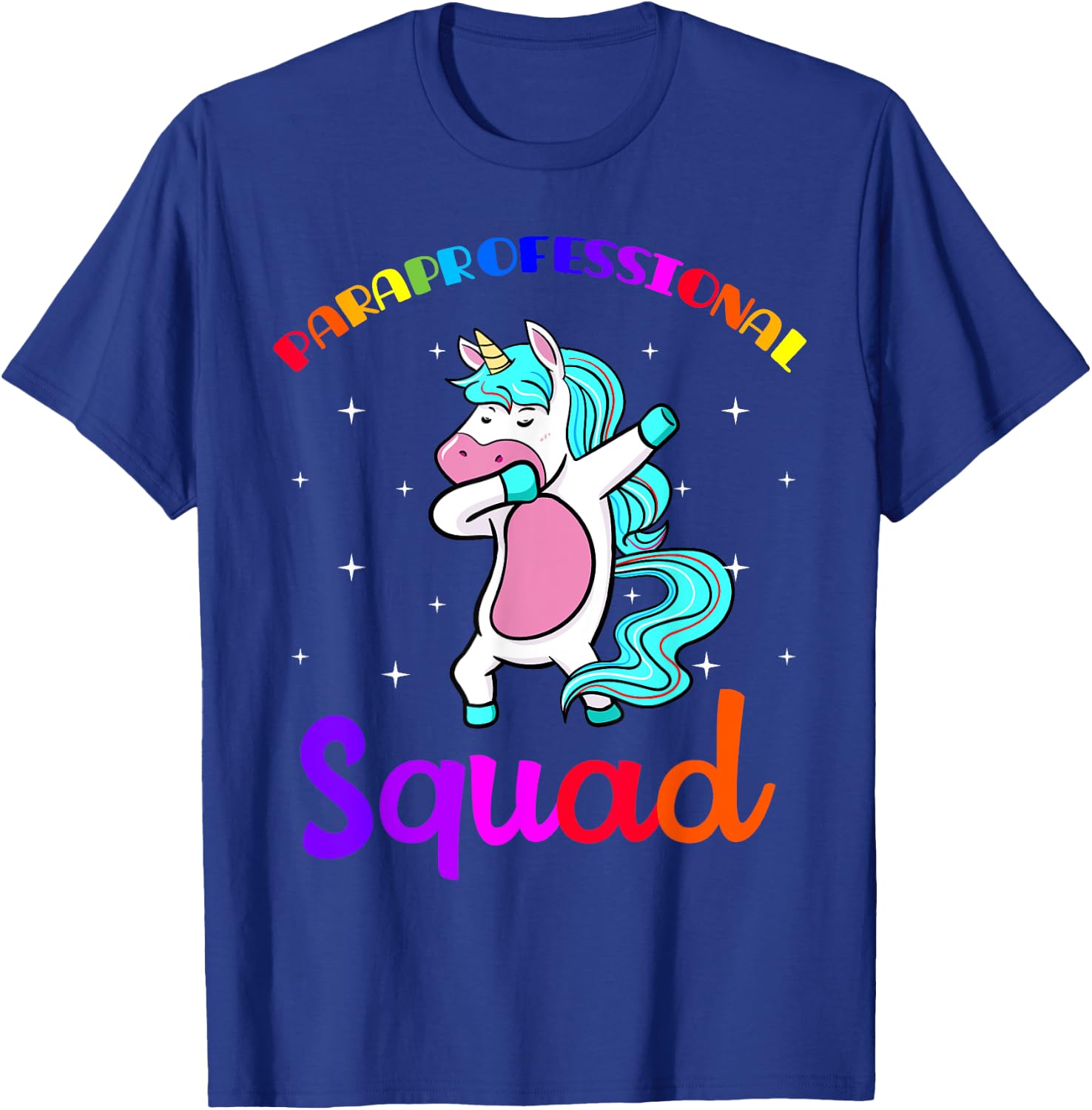 Paraprofessional Squad Paraeducator Para-pro Teacher's Aide Women Girls Kids T-Shirt - T-Shirt | Royal