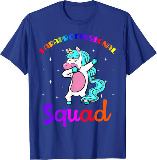 Paraprofessional Squad Paraeducator Para-pro Teacher's Aide Women Girls Kids T-Shirt - T-Shirt | Royal