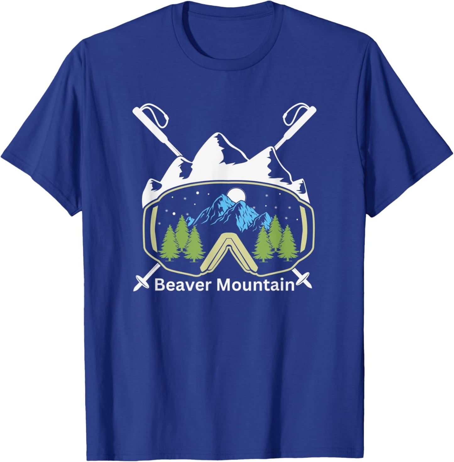 Beaver Mountain Utah Ski Resort T-Shirt - T-Shirt | Royal