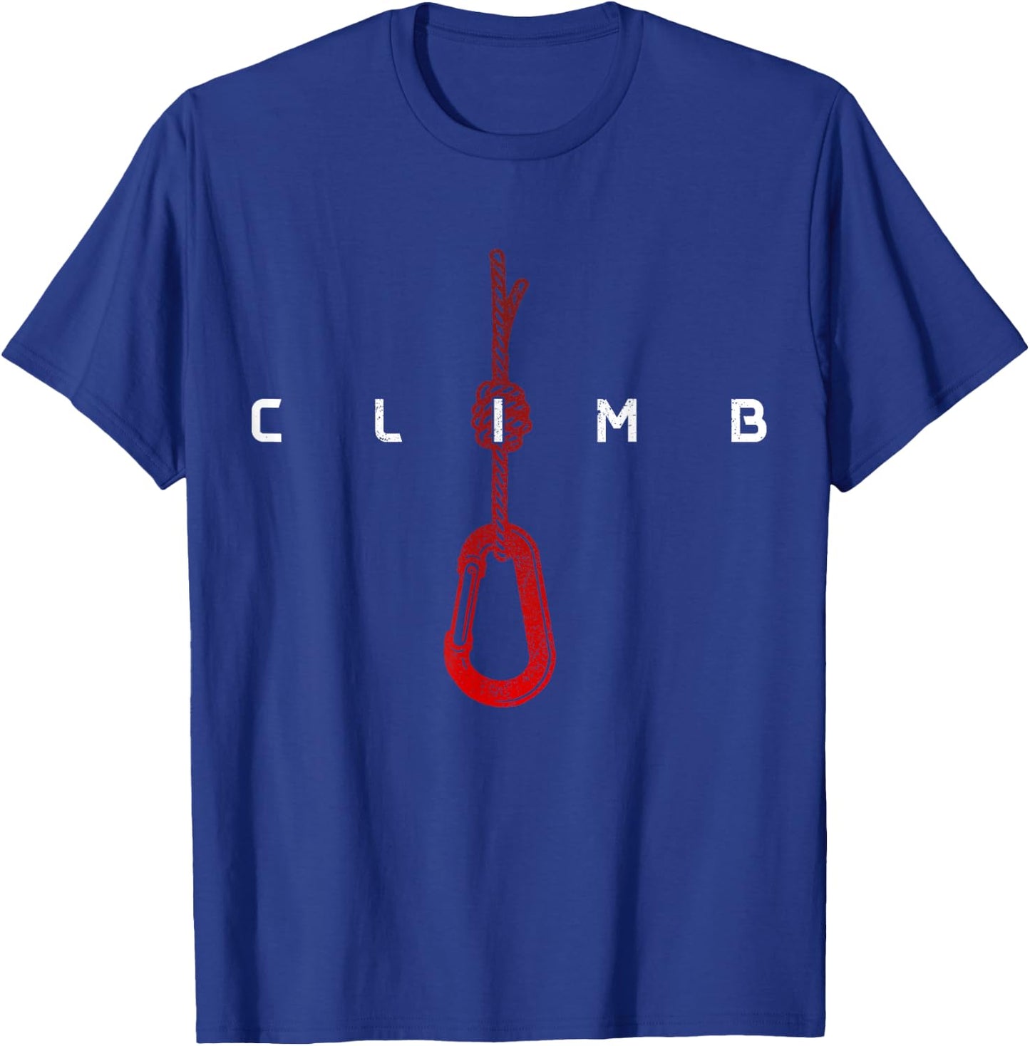 Climbing Rock Climber Bouldering Climb T-Shirt - T-Shirt | Royal
