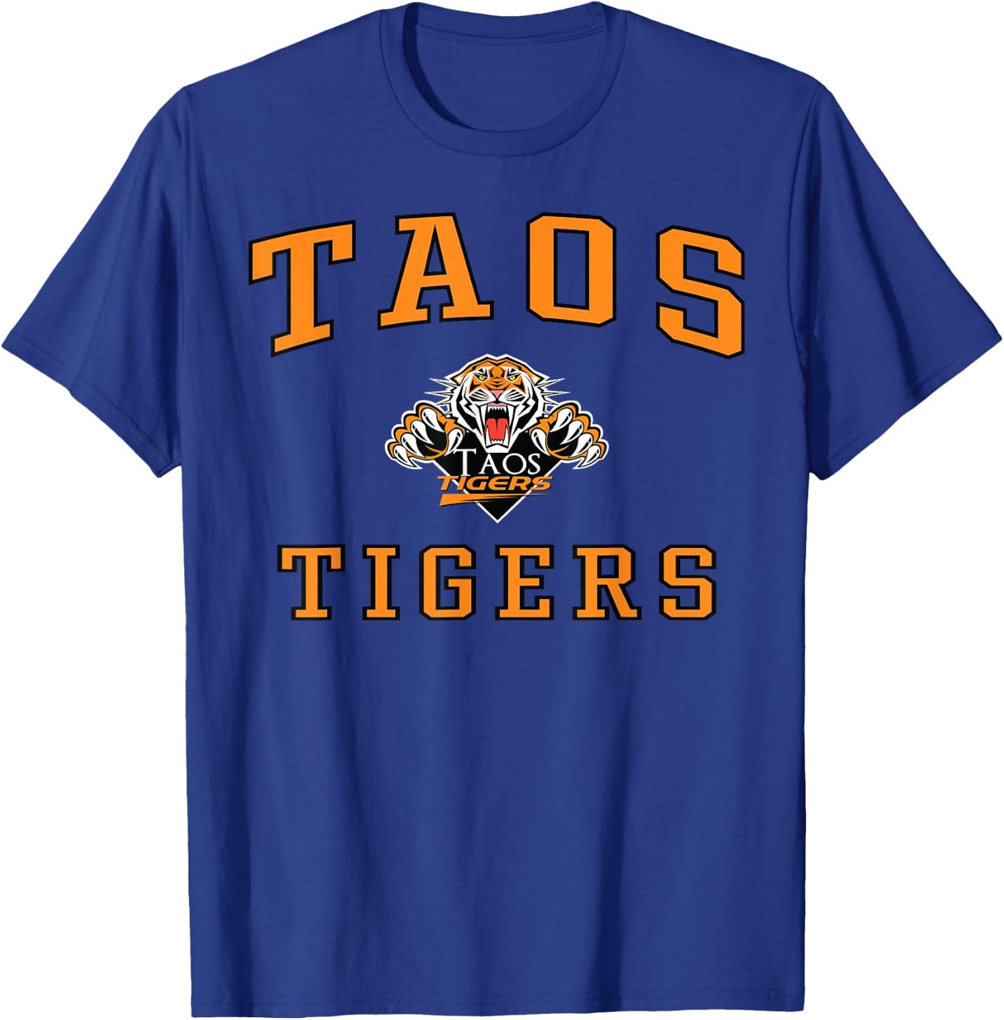 Taos High School Tigers C1 T-Shirt - T-Shirt | Royal