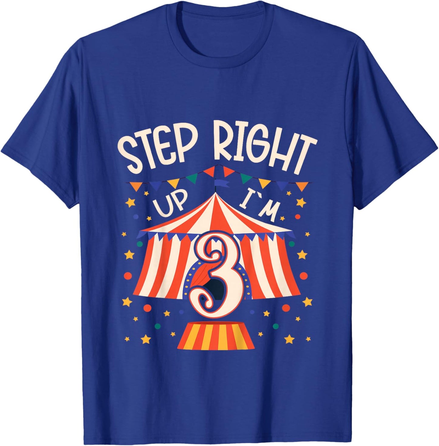 Kids Circus Birthday Party - 3rd Birthday Boy 3 Years Old T-Shirt - T-Shirt | Royal