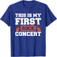 This Is My First Rock Concert T-Shirt - T-Shirt | Royal