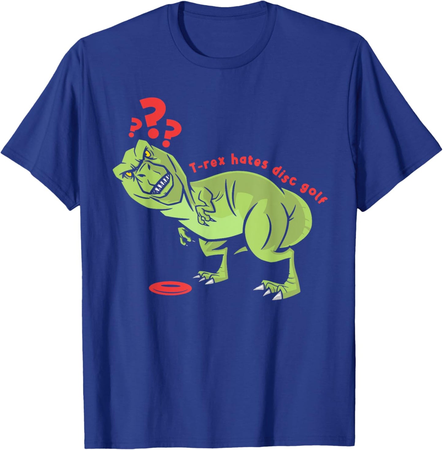 Funny Disc Golf T Rex Kids T-Shirt - T-Shirt | Royal
