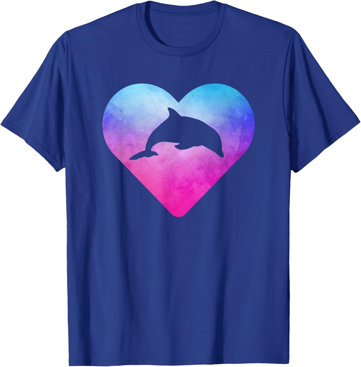 Women or Girls Dolphin T-Shirt - T-Shirt | Royal