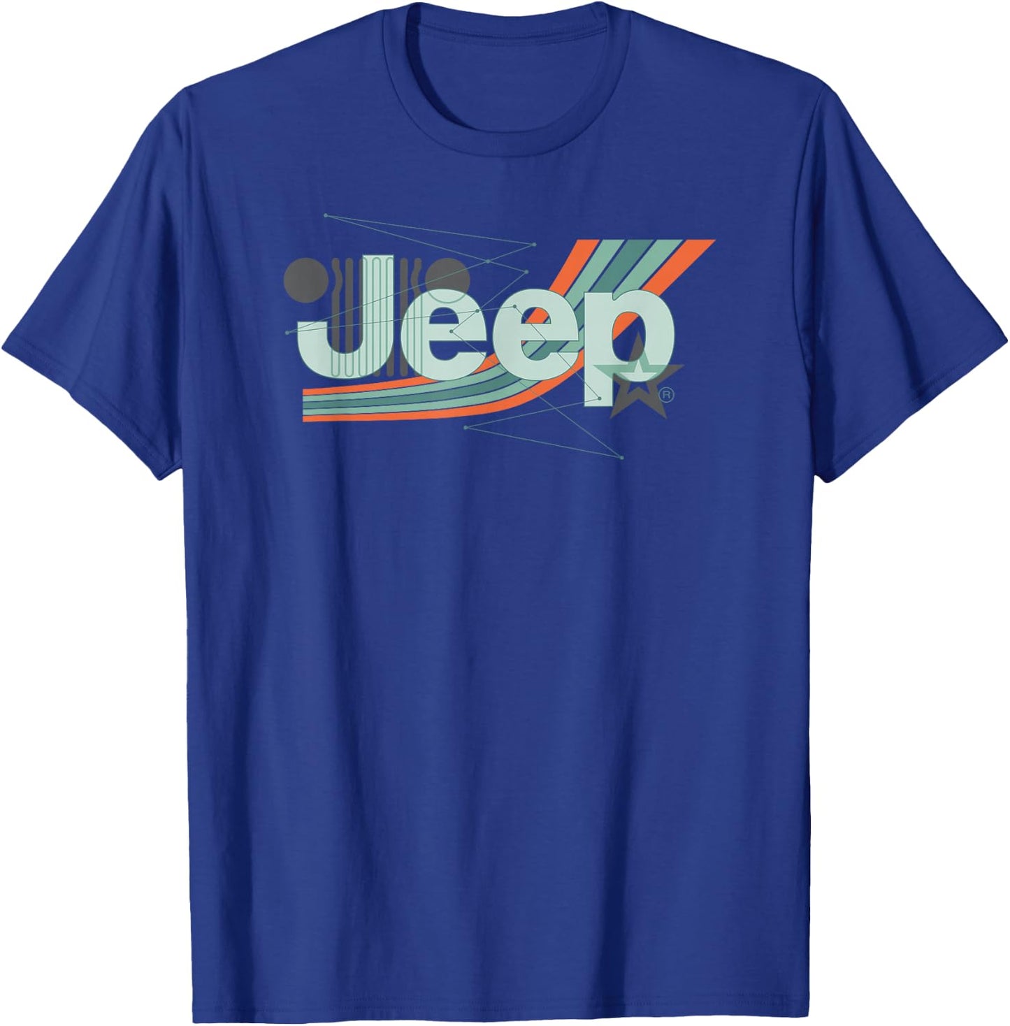 Jeep Painted Angles Design T-Shirt - T-Shirt | Royal