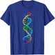 Doktoranden Bio Chemie Wissenschaft Geschenkideen Scientist DNA Double Helix Molecule - Men's Black Short Sleeve Classic Fit - Small T-Shirt - T-Shirt | Royal