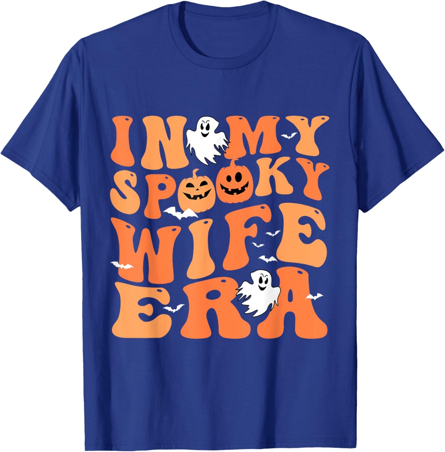 In My Spooky Wife Era Halloween Groovy For Wife T-Shirt - T-Shirt | Royal