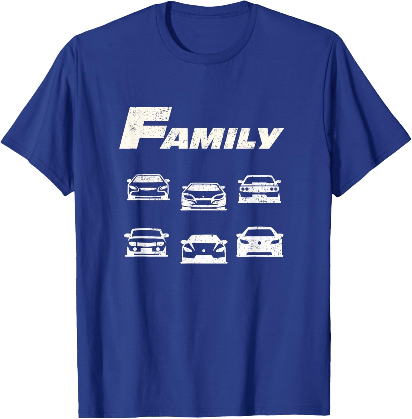 Fast Car Family Funny T-Shirt - T-Shirt | Royal