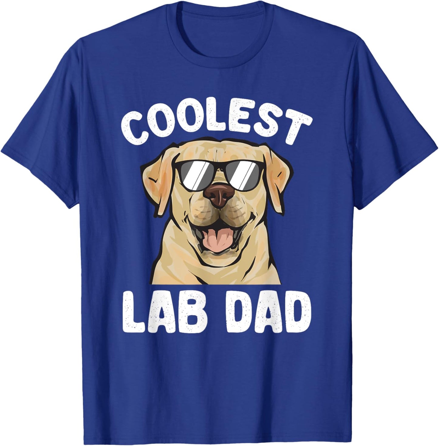 Yellow Labrador Retriever Coolest Lab Dad Yellow Lab T-Shirt - T-Shirt | Royal