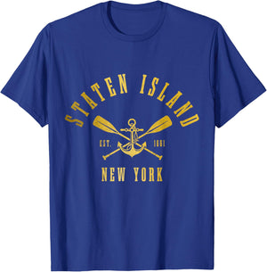 Staten Island New York Retro NY Pride T-Shirt - T-Shirt | Royal