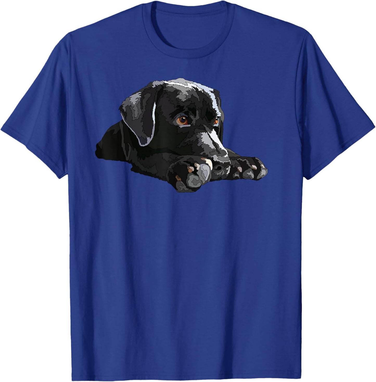 Black Labrador Retriever Black Lab Dog Mom Mother Dad Father T-Shirt - T-Shirt | Royal
