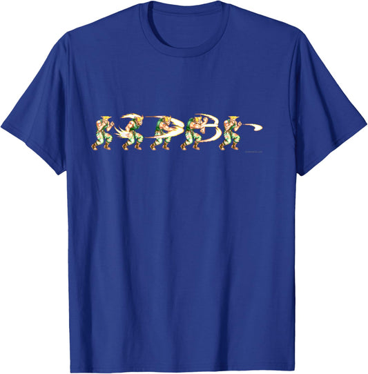 Street Fighter Ii Guile (sonic Boom) T-Shirt - T-Shirt | Royal