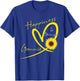 Happiness is Being A Grammie Sunflower Heart T-Shirt - T-Shirt | Royal