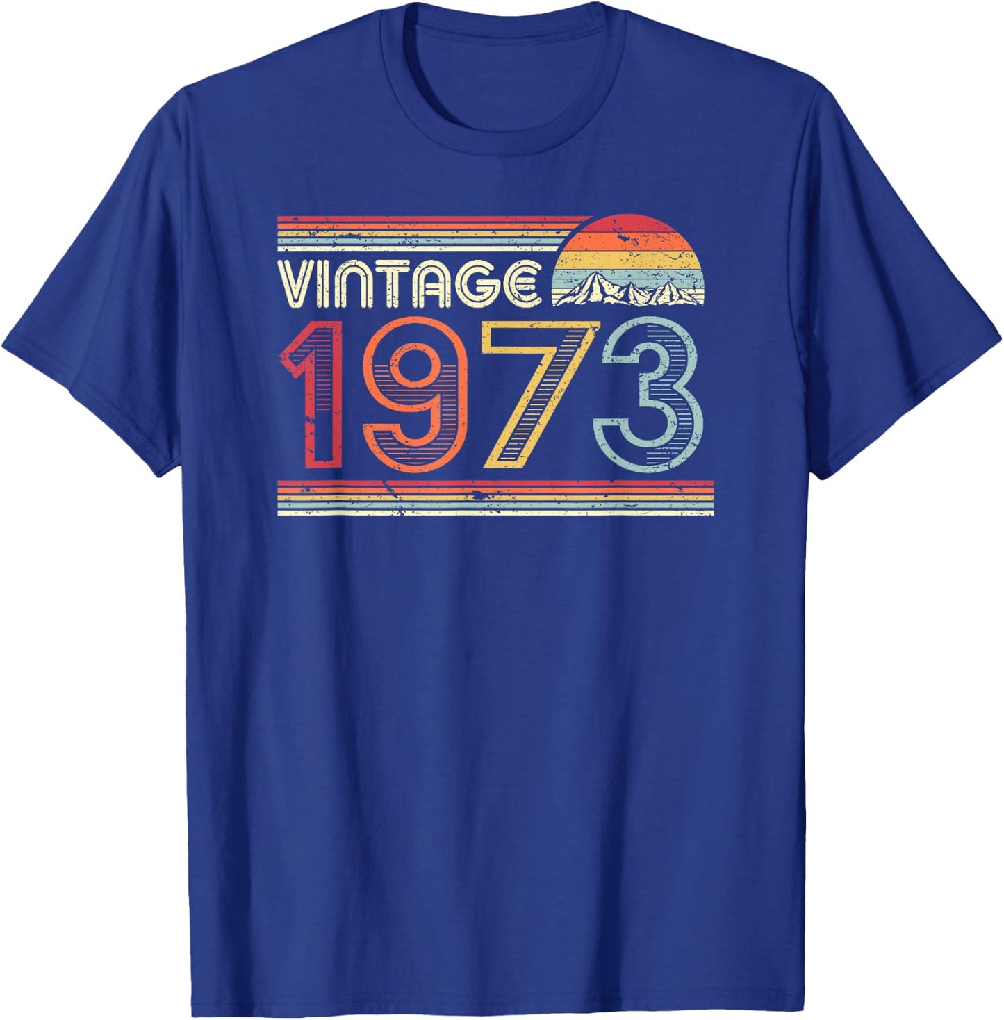 1973 Vintage Shirt, Birthday Gift . Retro Style T-Shirt - T-Shirt | Royal