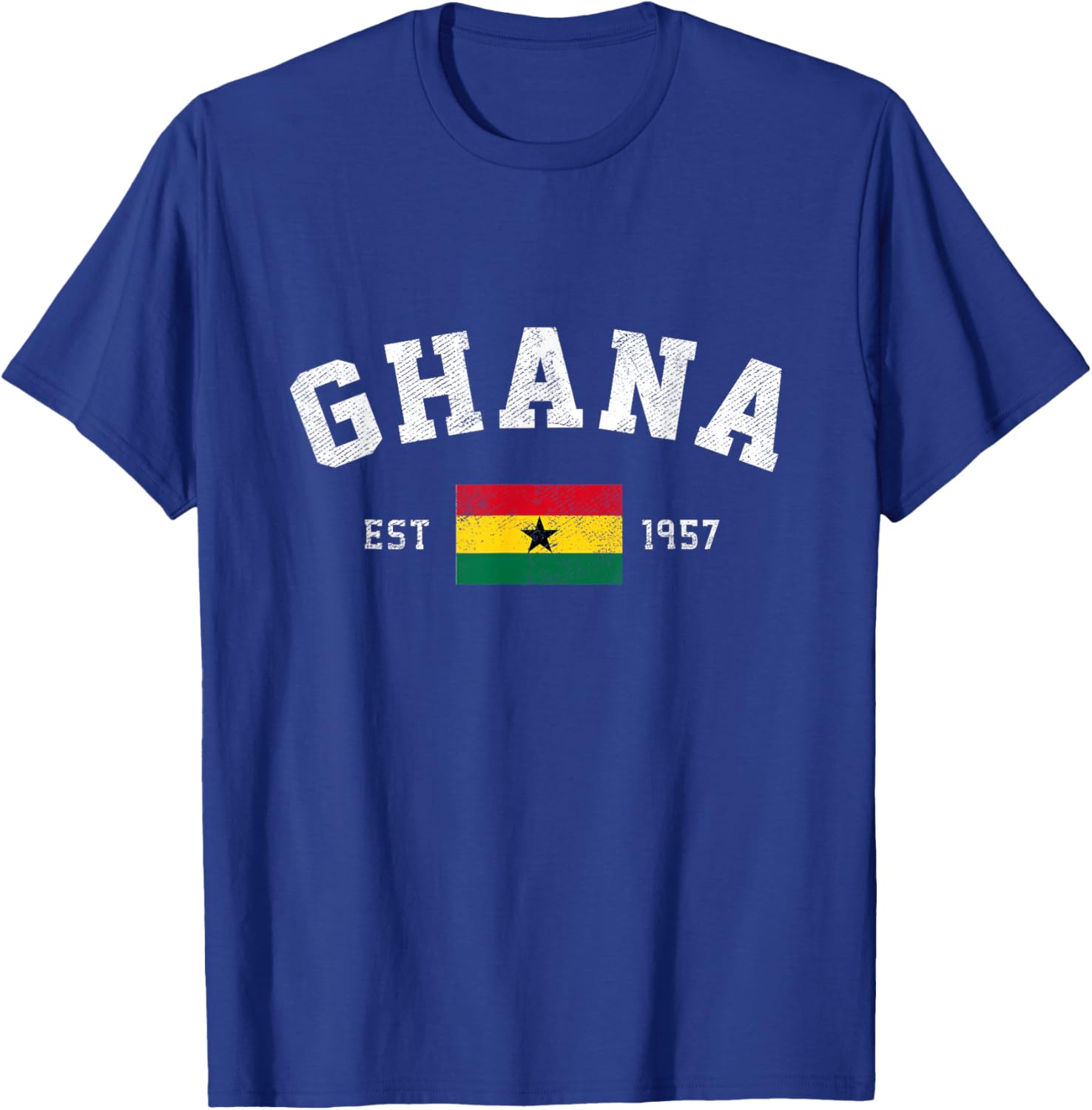 Ghana Est. 1957 Ghanaian Flag Independence Day T-Shirt - T-Shirt | Royal