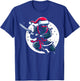 Funny Christmas Ninja Santa Hat for Boys Kids Ninja Lovers T-Shirt - T-Shirt | Royal