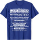 Christmas Funny for Brother from Sister I Am A Lucky Brother T-Shirt - T-Shirt | Royal