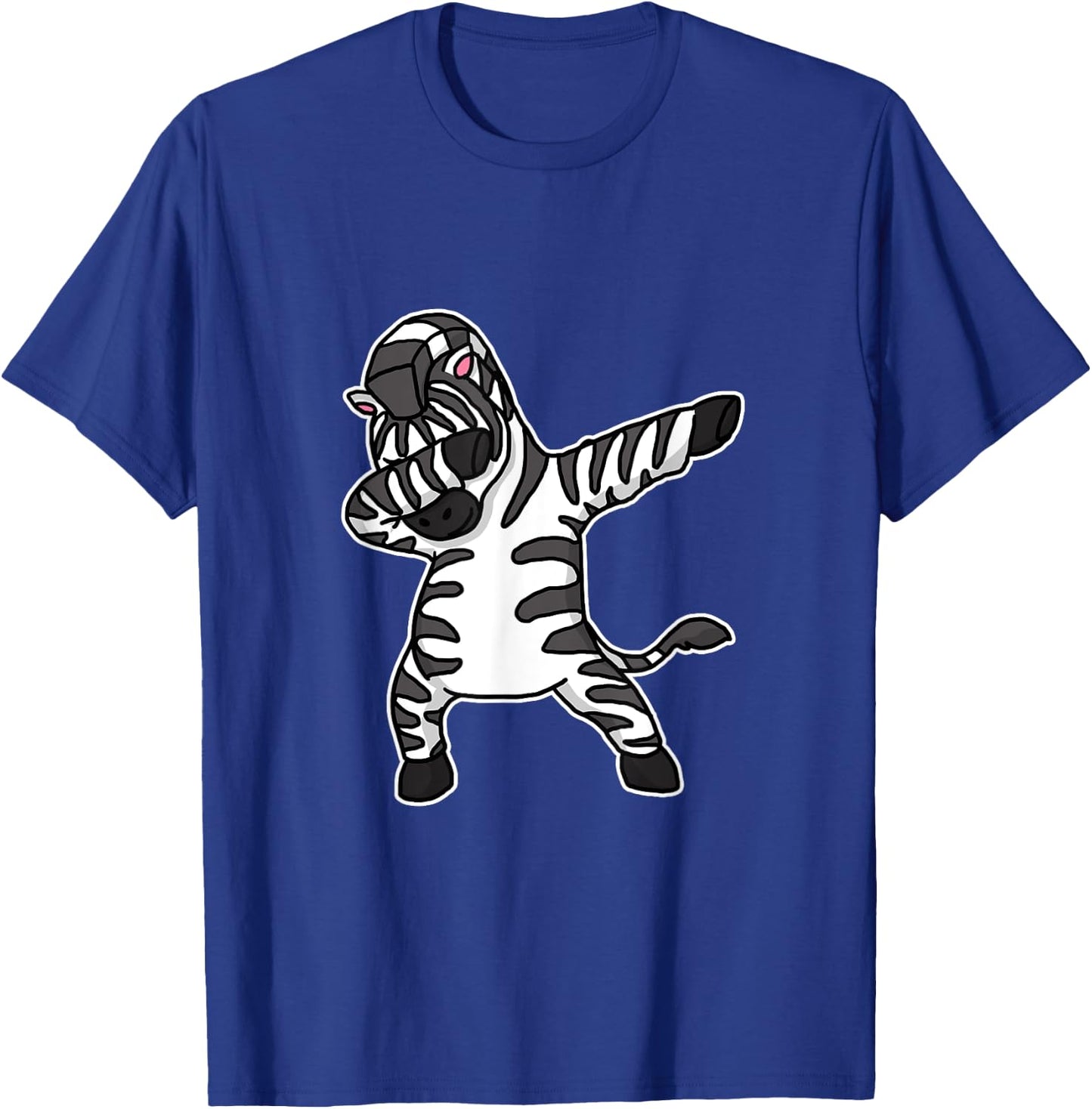 Funny Dabbing Zebra Gift Dab Dance T-Shirt - T-Shirt | Royal
