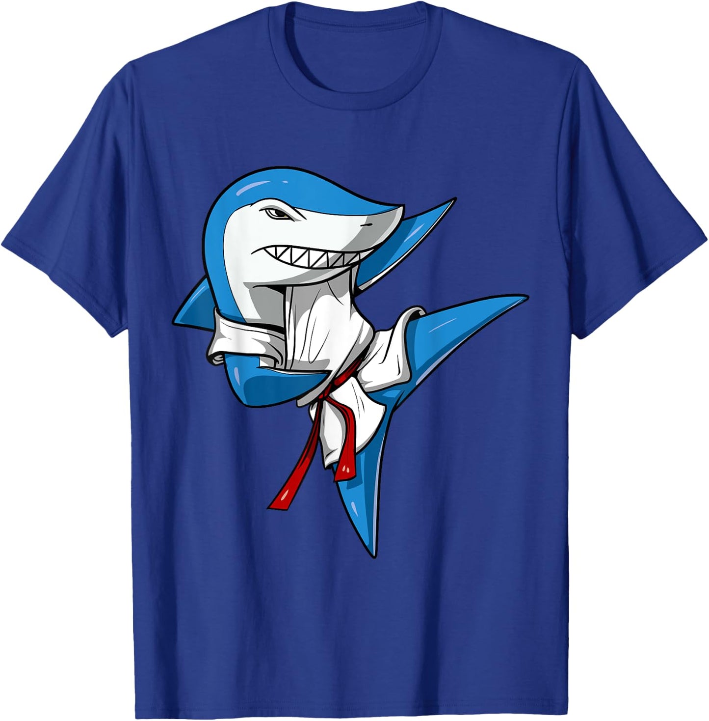 Shark Karate Martial Arts Kickboxing Jiu-Jitsu Taekwondo T-Shirt - T-Shirt | Royal