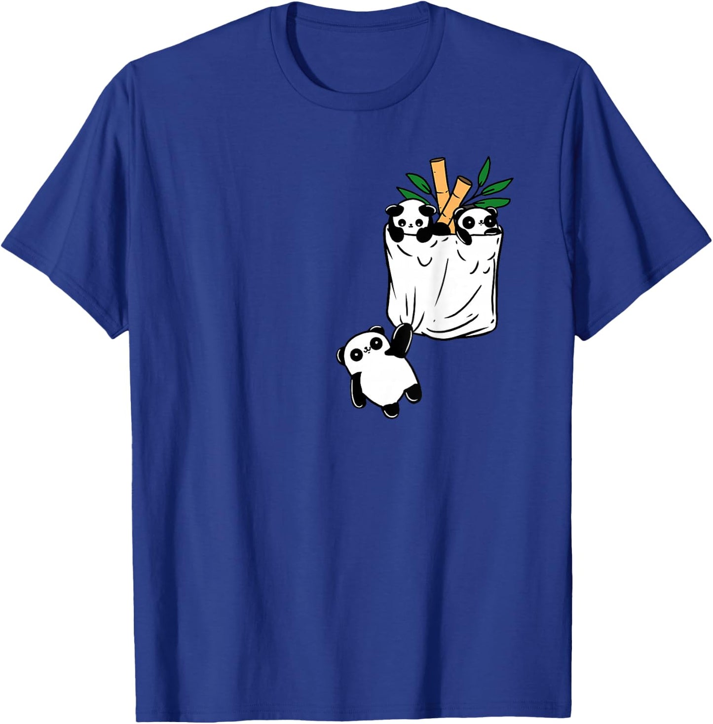 Panda In Pocket Panda Lover T-Shirt - T-Shirt | Royal