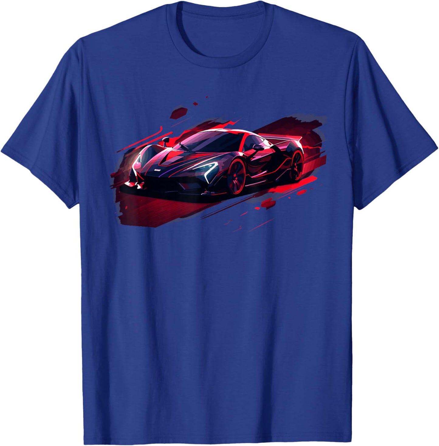 Exotic Concept Sports Car Supercar Luxury Hypercar Graphic T-Shirt - T-Shirt | Royal